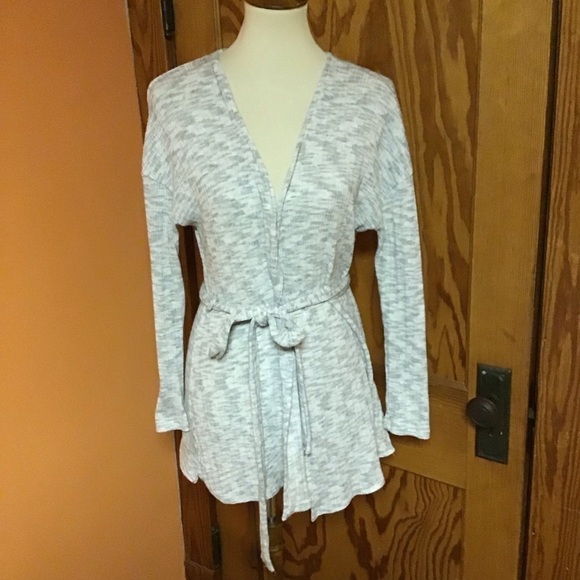 Anthropologie Sunday in Brooklyn grey belted cardi - Picture 5 of 7